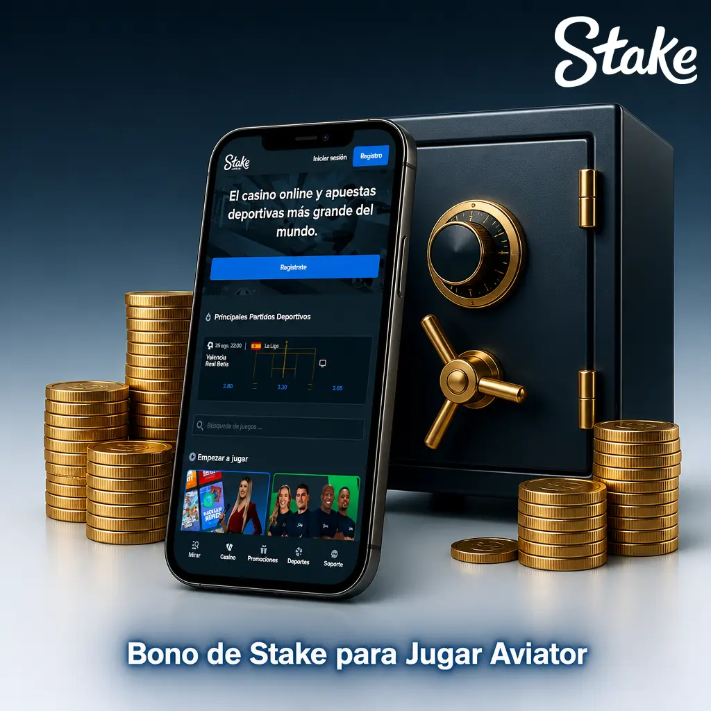 Bono de Stake para jugar Aviator: hasta 100.000 COP en tu primera carga desde 30.000 COP
