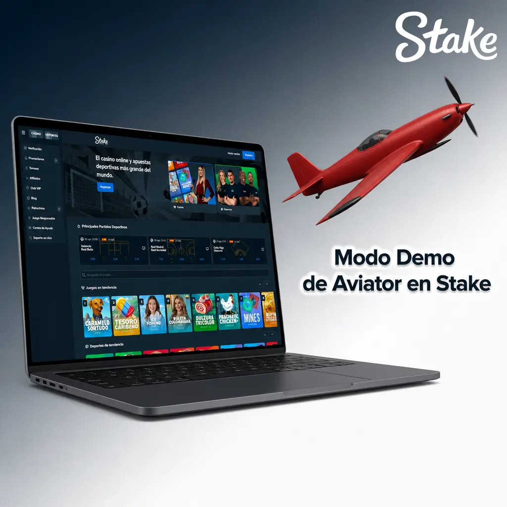 Modo demo de Aviator en Stake: practica con fichas virtuales, apuestas manuales, Auto Bet y Auto Cashout sin arriesgar dinero.