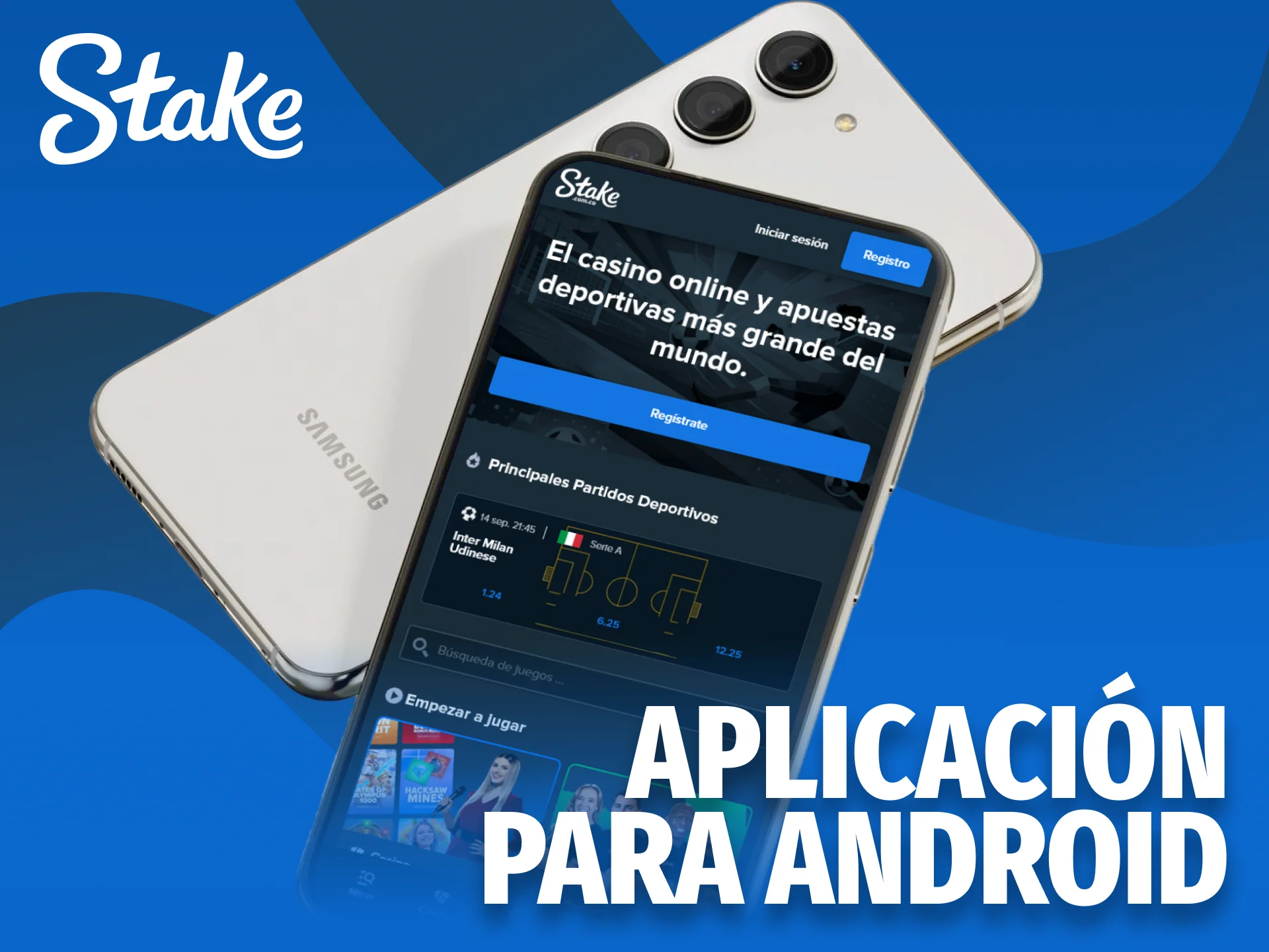 Descarga la App de Stake en Android para hacer apuestas deportivas cómodamente.