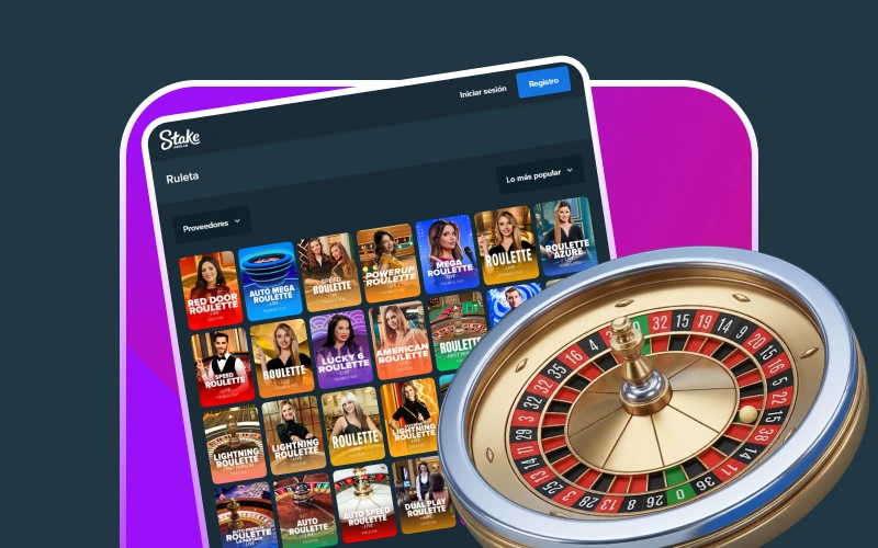 Juega a la ruleta en el casino en vivo de Stake.