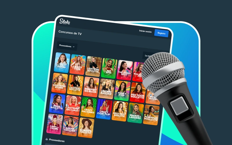 Descubre divertidos Game Shows en el casino en vivo Stake.