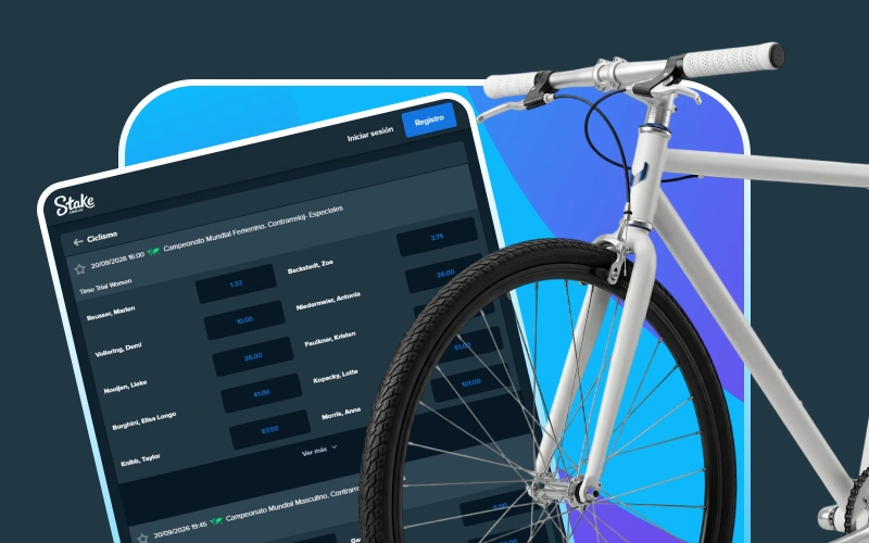Stake ofrece apuestas para cada gran competencia dentro del deporte de ciclismo.