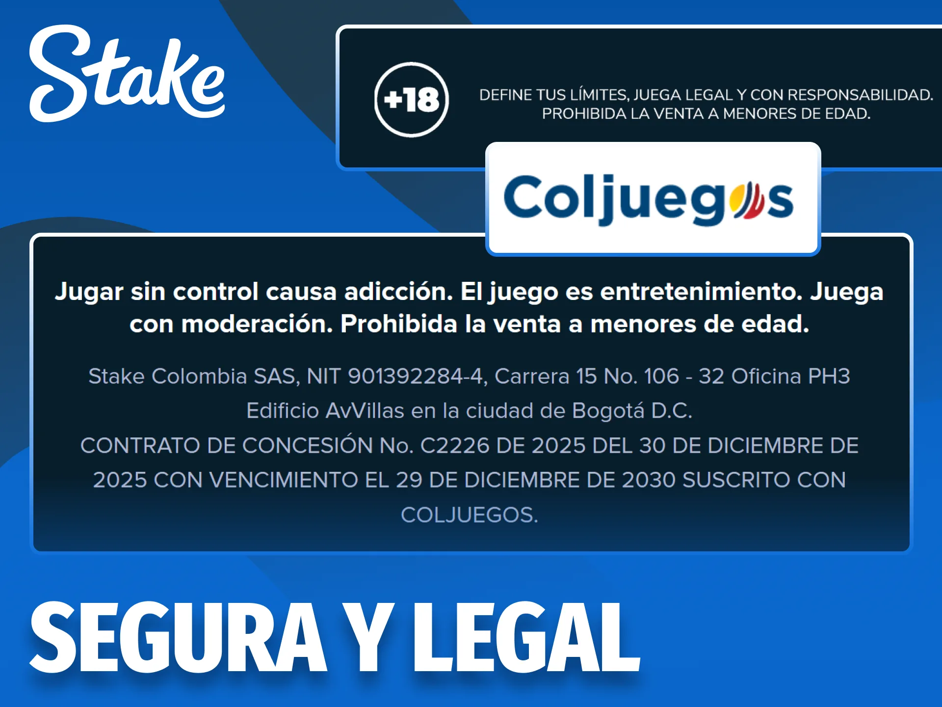 Verifica las licencias y la seguridad de Stake en Colombia para apostar seguro.