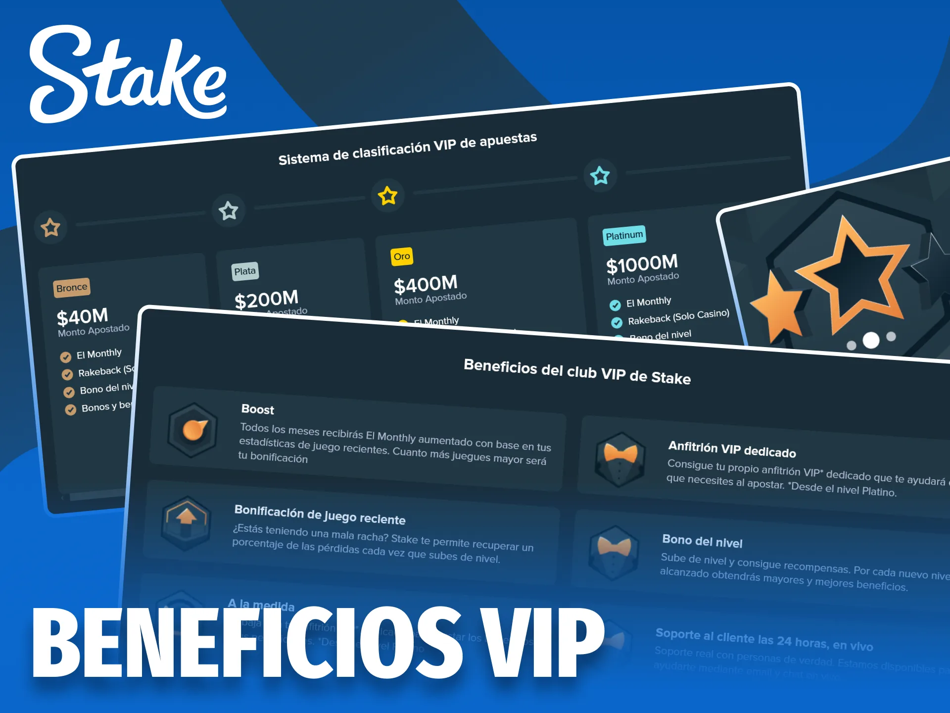 Accede al club VIP de Stake para recibir recompensas y promociones exclusivas.