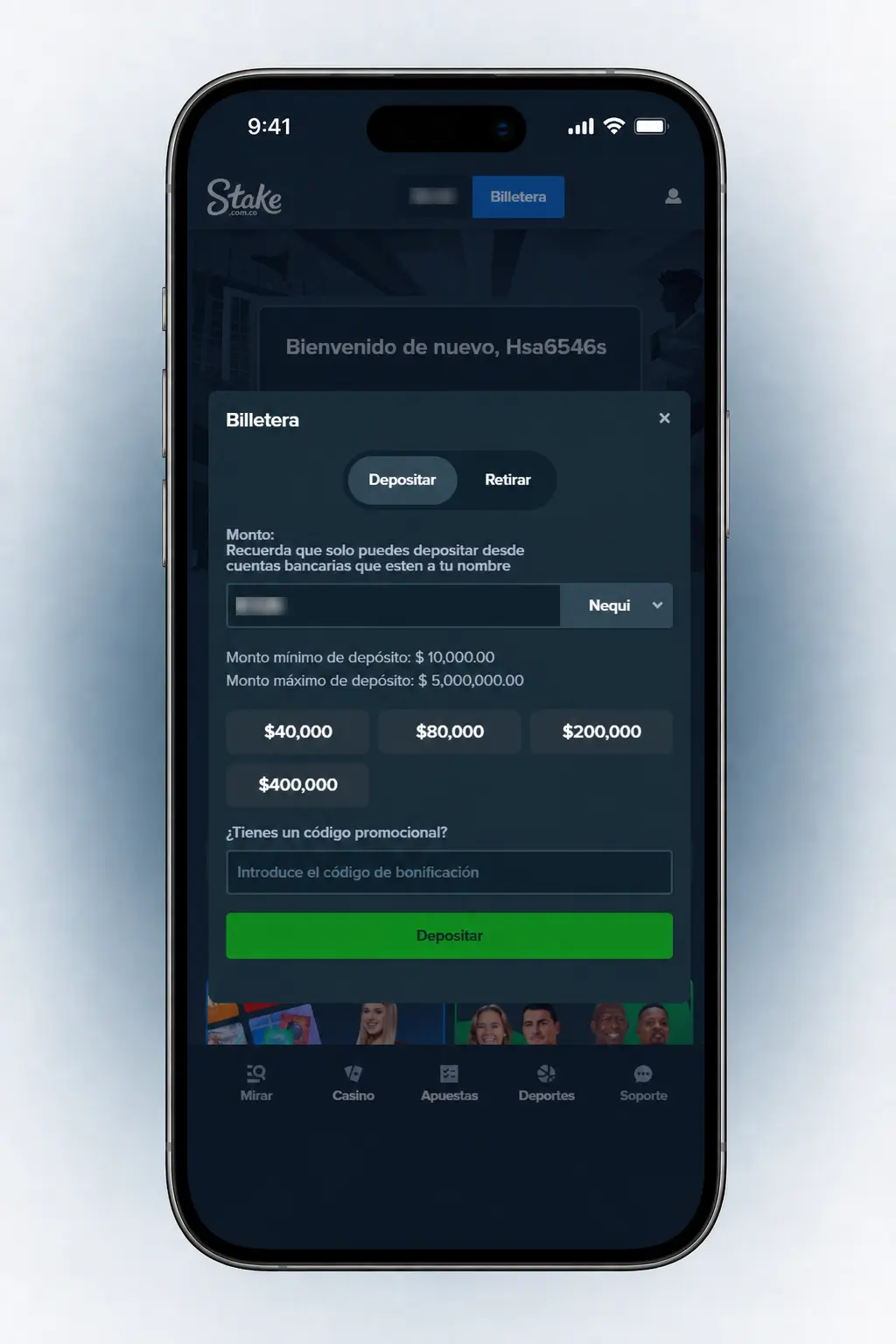 Guía paso a paso para activar el bono de bienvenida de Stake en Colombia usando cripto